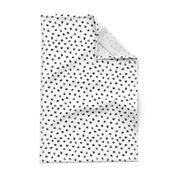 Abstract scandinavian style pastel gray hearts love print for Valentine black and white small