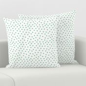 Abstract scandinavian style pastel mint hearts love print for Valentine small