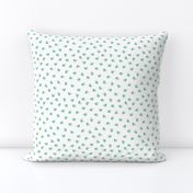 Abstract scandinavian style pastel mint hearts love print for Valentine small