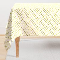 Abstract scandinavian style pastel mustard yellow ochre hearts love print for Valentine small