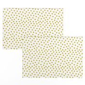 Abstract scandinavian style pastel mustard yellow ochre hearts love print for Valentine small