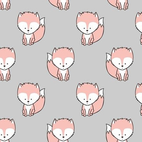 baby fox || v3 on grey