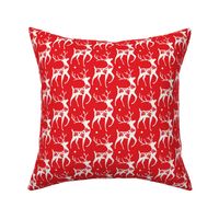 Dashing Through The Snow - Christmas Deer Red 