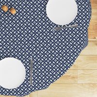 Starburst - Midcentury Modern Geometric Regular Scale Navy Blue