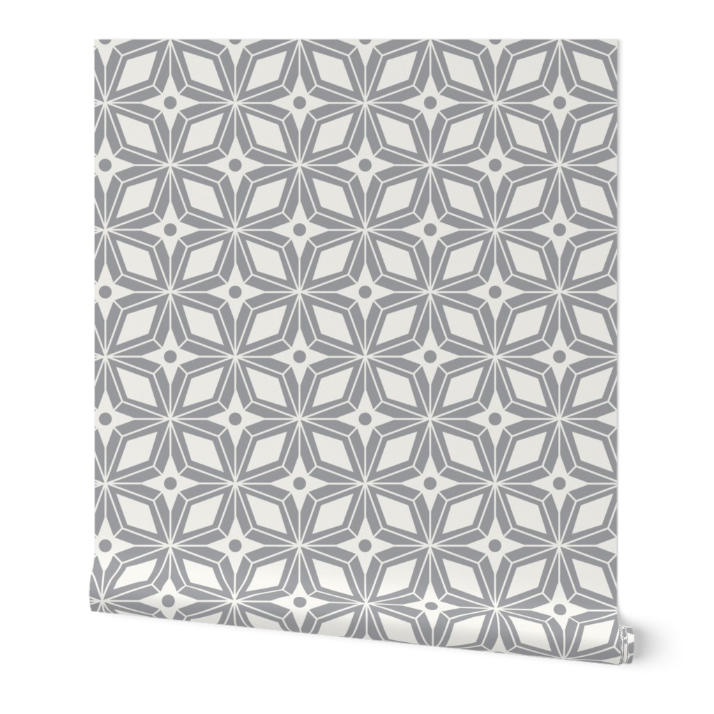 Starburst - Midcentury Modern Geometric Regular Scale Grey