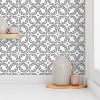 Starburst - Midcentury Modern Geometric Regular Scale Grey