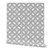 Starburst - Midcentury Modern Geometric Regular Scale Grey