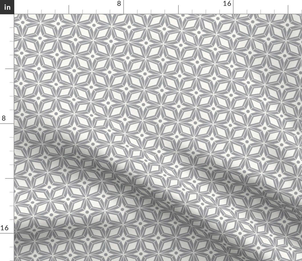 Starburst - Midcentury Modern Geometric Regular Scale Grey