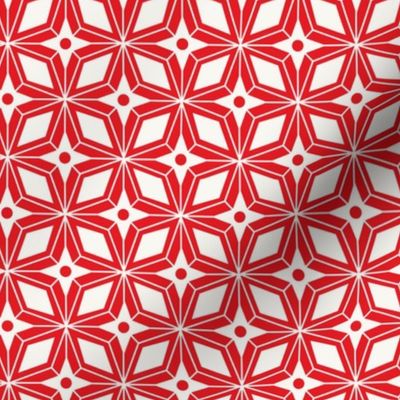 Starburst - Midcentury Modern Geometric Regular Scale Red