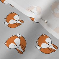 baby fox (small scale) || orange and grey