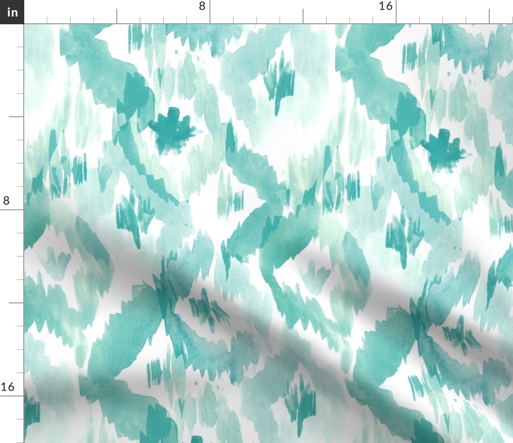 Ikat Diamonds Aqua