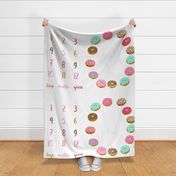 54" x 36" milestone blanket - donuts for 52" + WIDE FABRICS ONLY