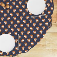 baby fox || orange and dark blue