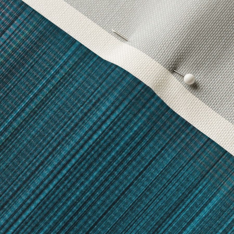 Warp weft teal blocked