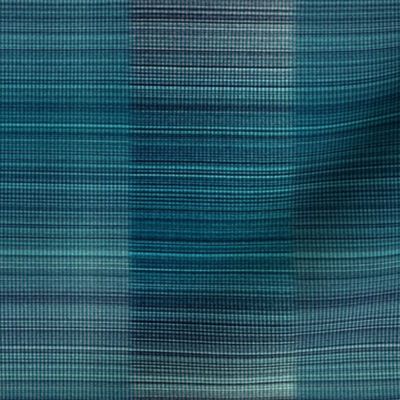 Woven teal-ombre