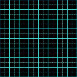 cutting mat on black, 1-inch grid