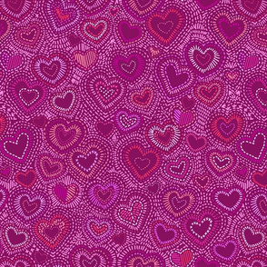 Needlepoint Hearts