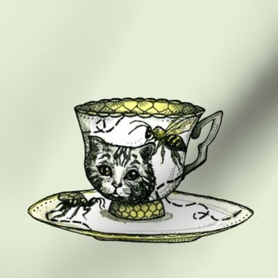 Bee and Kitty Teacup