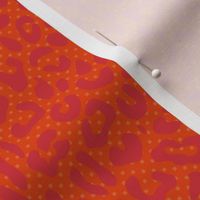 Orange and PinkLeopard Animal Skin