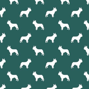 boston terrier silhouette fabric dog silhouette design - eden green