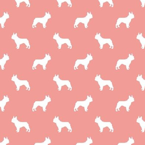 boston terrier silhouette fabric dog silhouette design - sweet pink