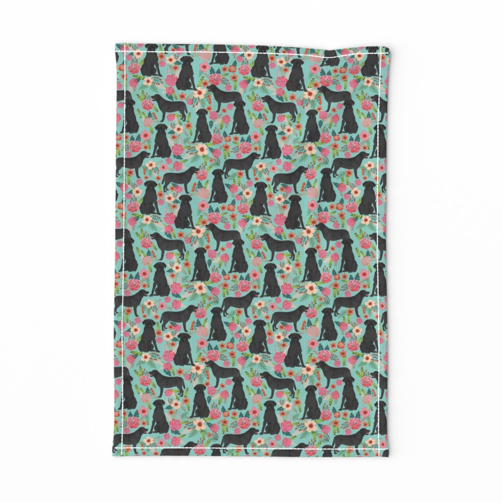 black lab florals fabric labrador retriever floral fabric