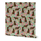 chocolate lab florals fabric labrador retriever floral fabric