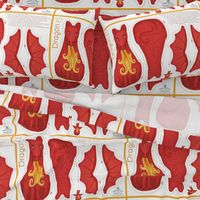 Dragon Cut and Sew Plushie - Red