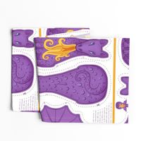 Dragon Cut and Sew Plushie - Purple