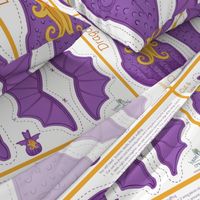 Dragon Cut and Sew Plushie - Purple