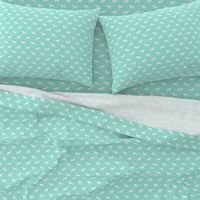 pitbull silhouette fabric dog dogs fabric - aqua