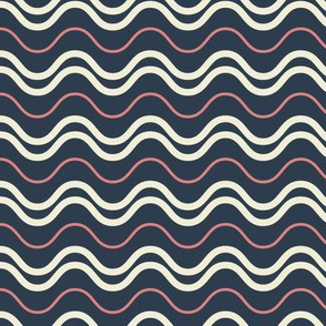 Waves in Nautical Colors