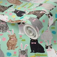 cats kitty cat pastel easter bunny cute pink easter eggs design