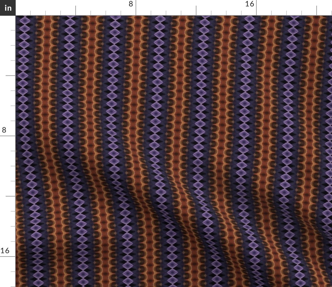 Purple Orange Abstract Stripes