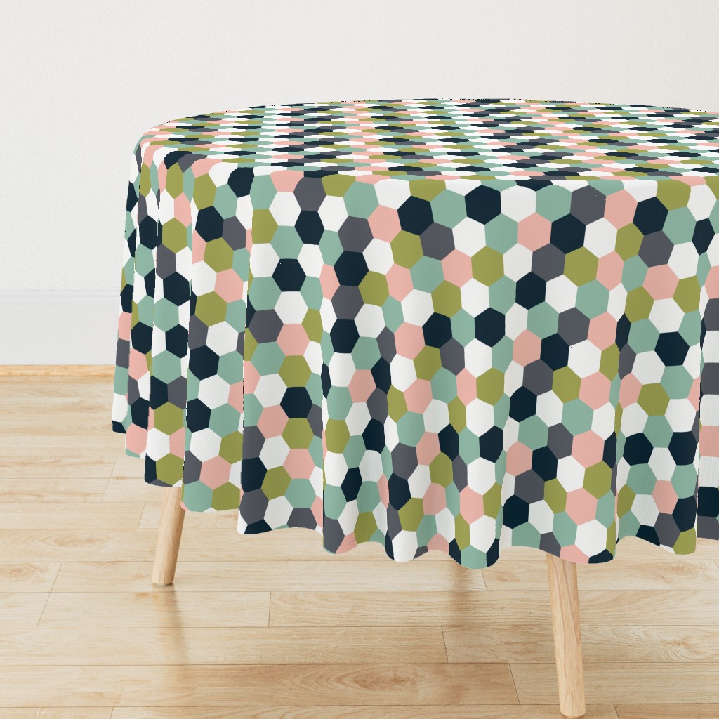 2" hexi quilt top || Charlotte hexi 