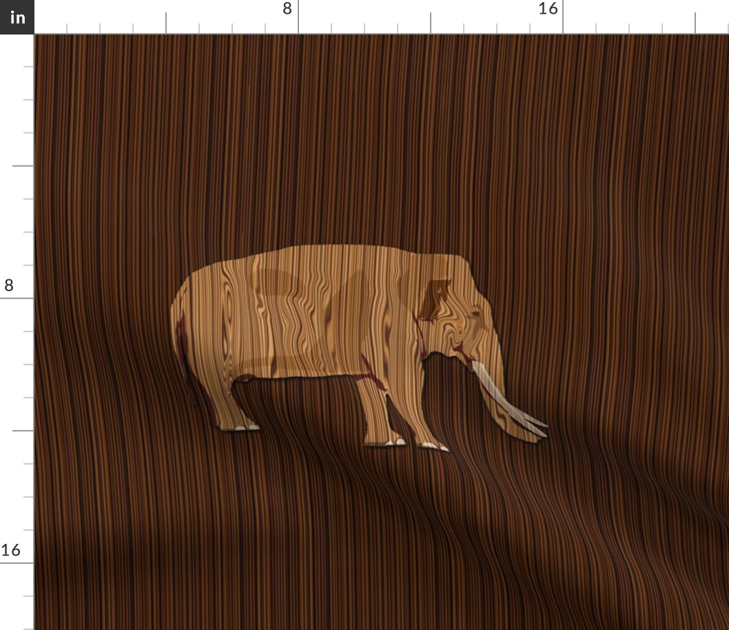Wooden Elephant for Pillow