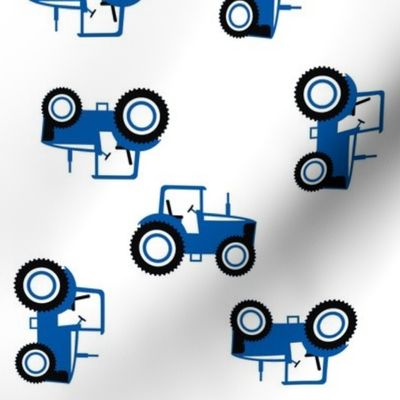 Tractor Toss on Blue