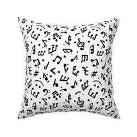 Music Notes on White BG small scale