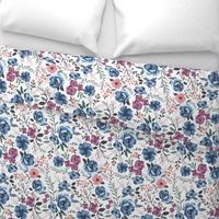 Berry Meadow Floral on Cream