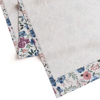 Berry Meadow Floral on Cream