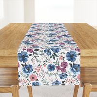 Berry Meadow Floral on Cream