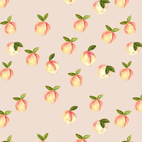 watercolor peaches || peach