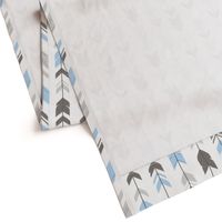 Arrow Feathers - Baby boy blue, , grey,white-