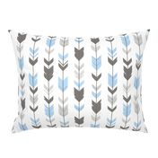 Arrow Feathers - Baby boy blue, , grey,white-