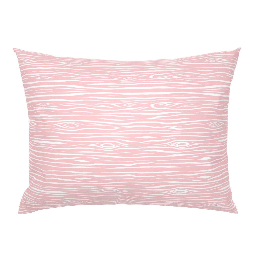 Woodgrain small - pink and white