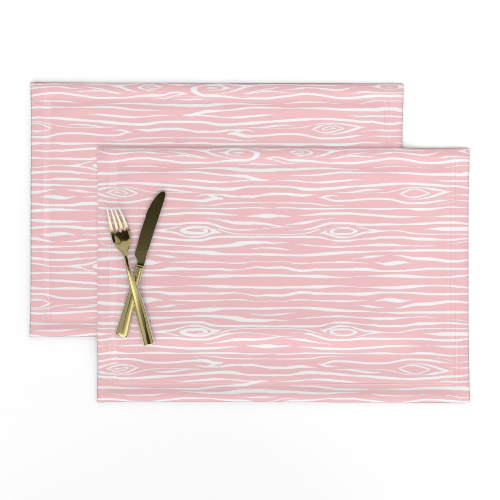 Woodgrain small - pink and white