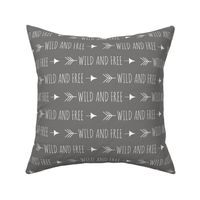 Wild and free arrows - grey/white