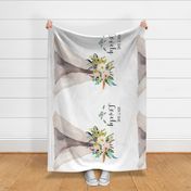 42"x36" Spring Teepee with Butterfly - Isn't She Lovely Quote