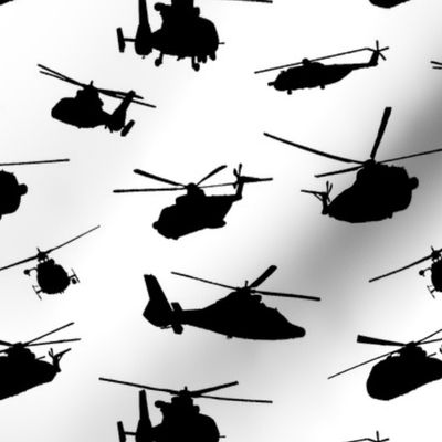   Helicopter Silhouettes 