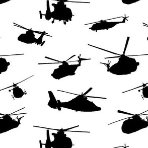   Helicopter Silhouettes 